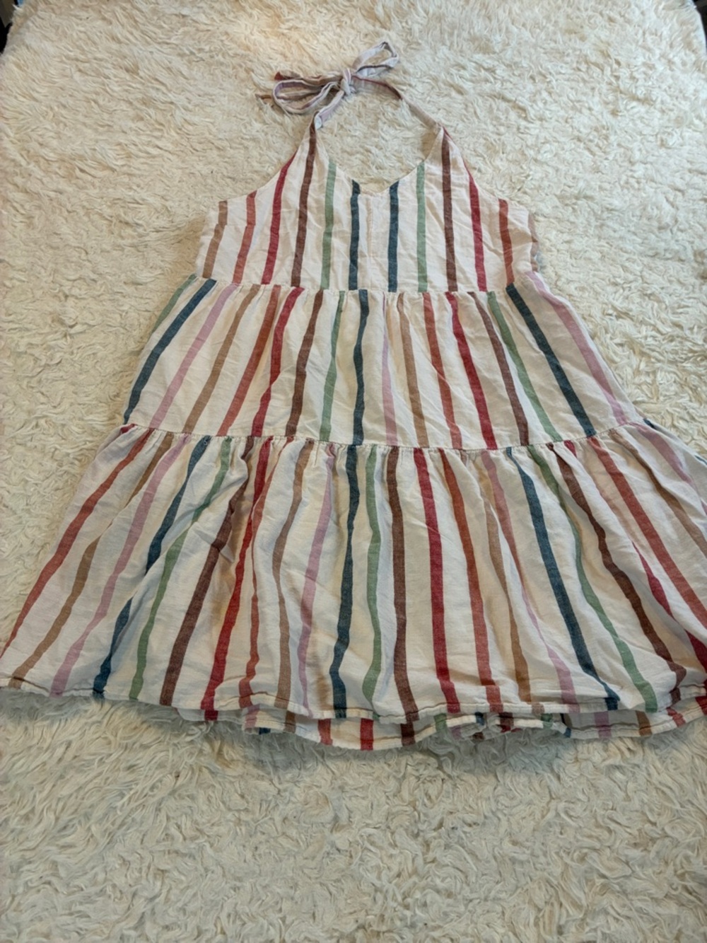 American Eagle Stripe Halter Extra Large Dress